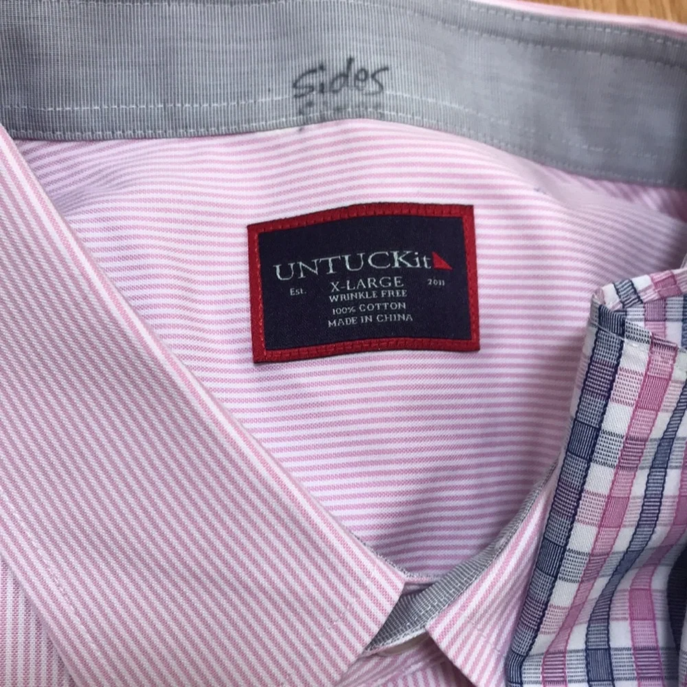 UNTUCKIT Mens XL set of three long sleeve shirts. - Picture 2 of 9